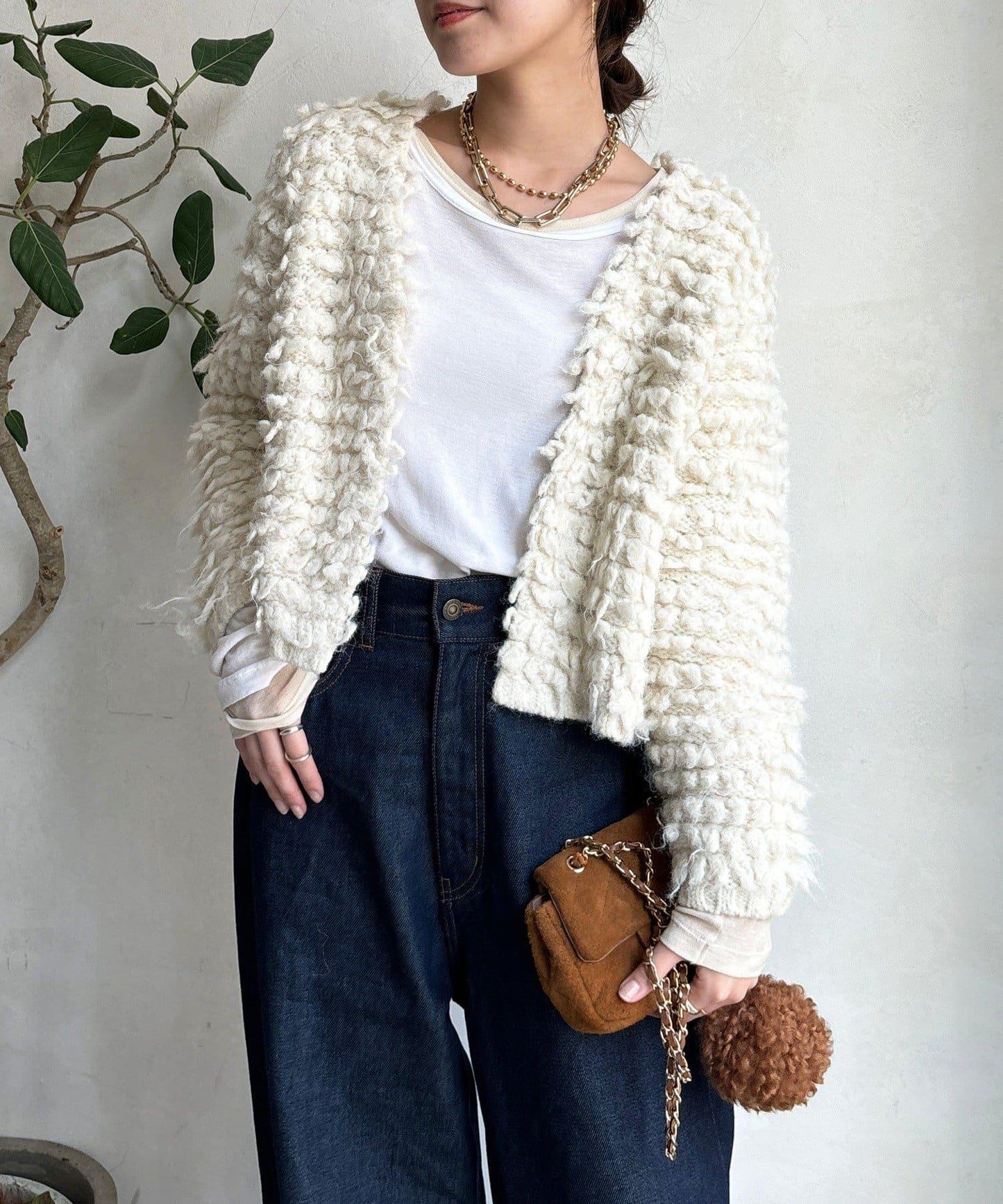 【DouDou】圈圈紗針織夾克