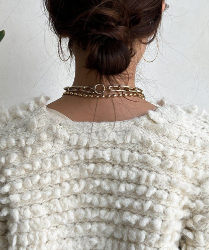 【DouDou】圈圈紗針織夾克