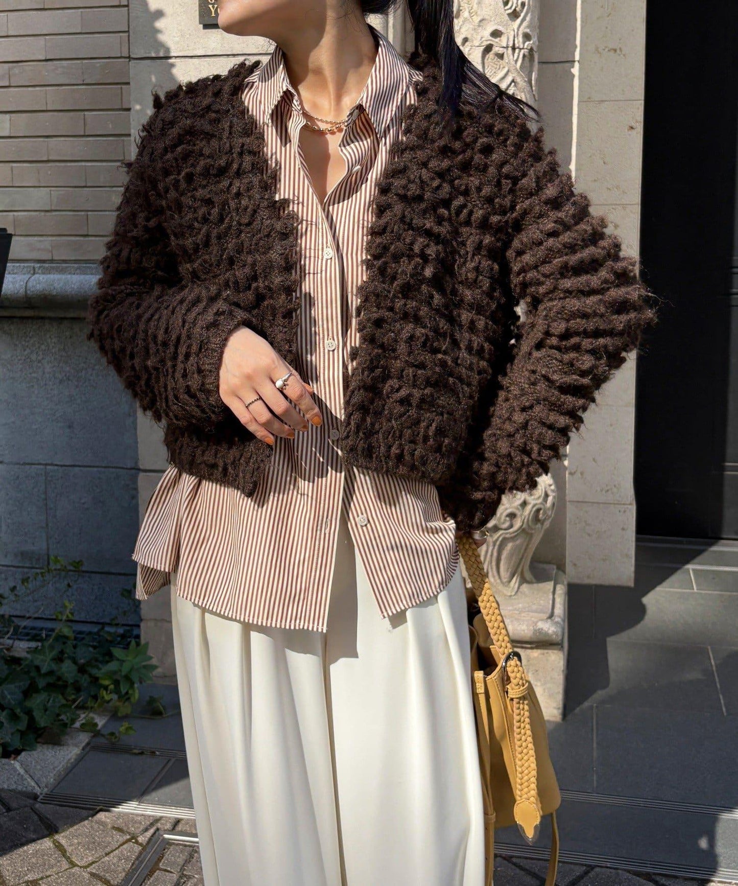 【DouDou】圈圈紗針織夾克