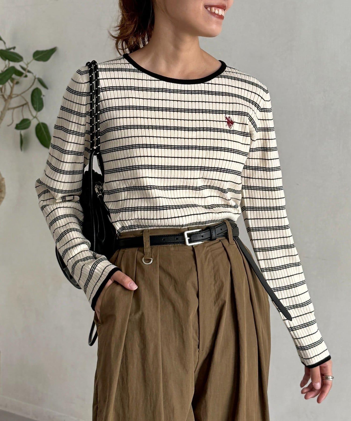 【U.S. POLO ASSN.】圓領羅紋針織衫