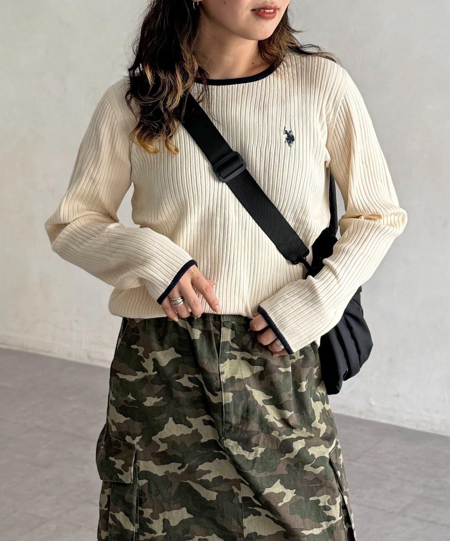 【U.S. POLO ASSN.】圓領羅紋針織衫