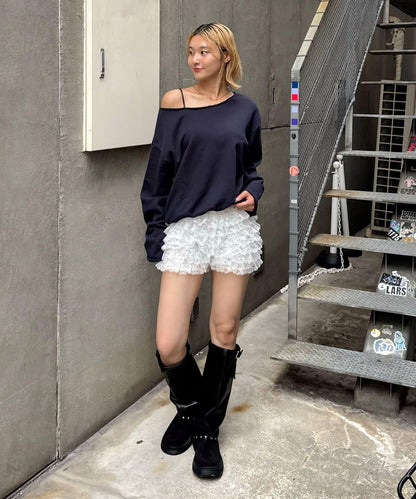 【AW】【EC限定】一字肩衛衣