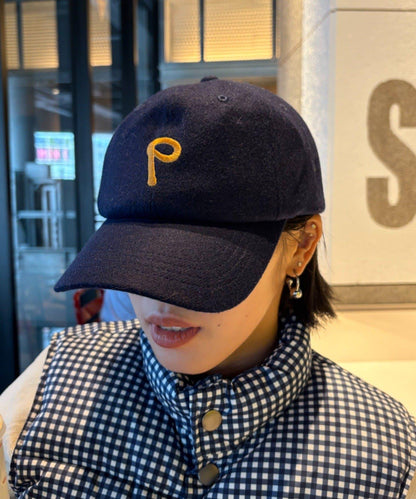 【UNISEX】毛呢棒球帽