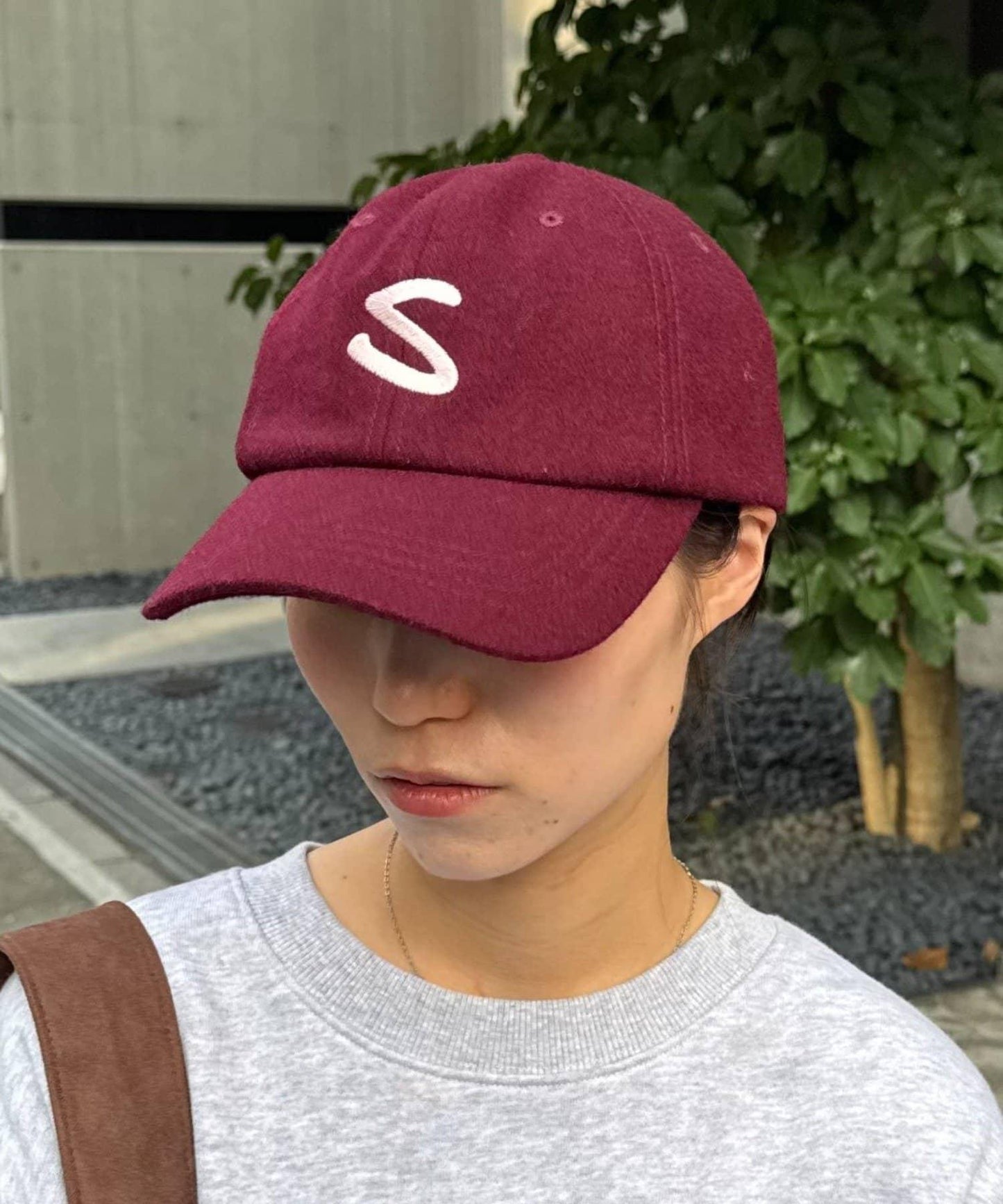 【UNISEX】毛呢棒球帽