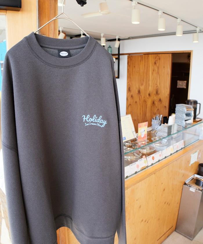 HOLIDAY ICECREAM 特別款寬鬆版型背部印花圓領衛衣