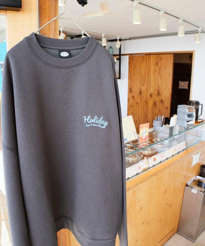 HOLIDAY ICECREAM 特別款寬鬆版型背部印花圓領衛衣