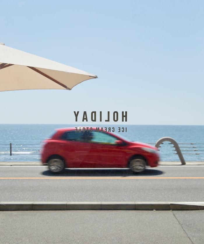 HOLIDAY ICECREAM 特別款寬鬆版型背部印花圓領衛衣