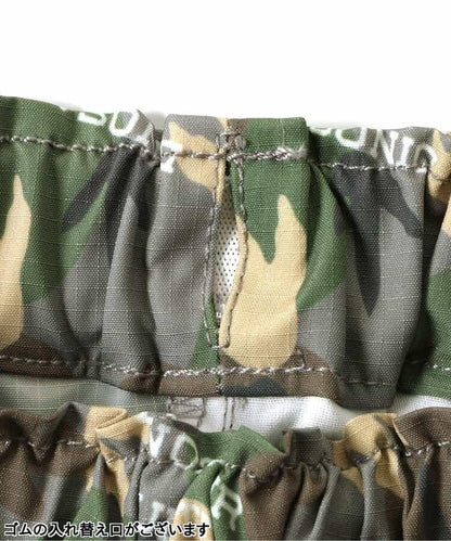 恐龍腳印迷彩寬鬆長褲 10分丈