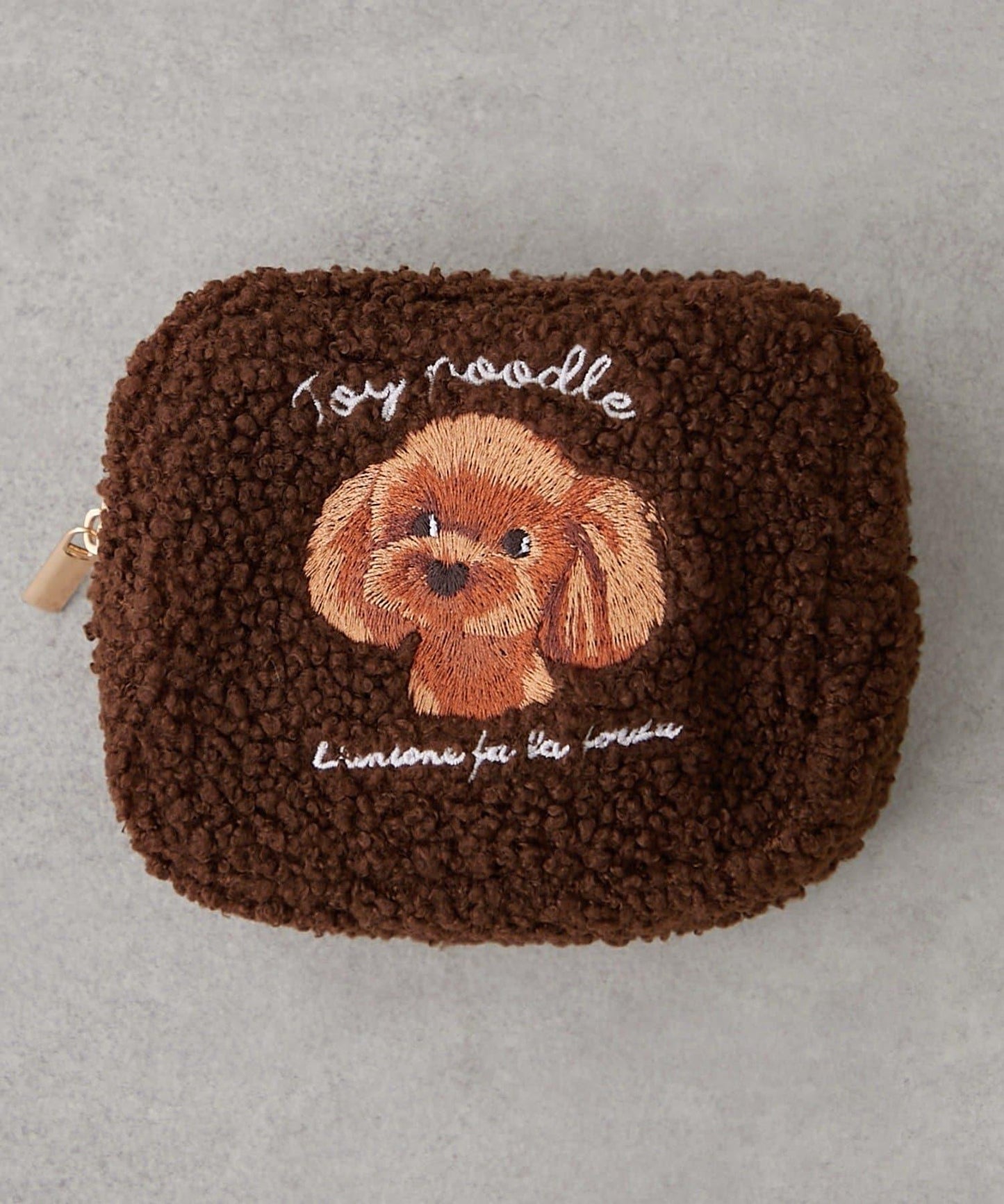 動物刺繡毛絨收納包