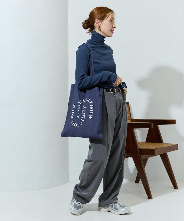 薑黃色荷葉邊高領長袖上衣