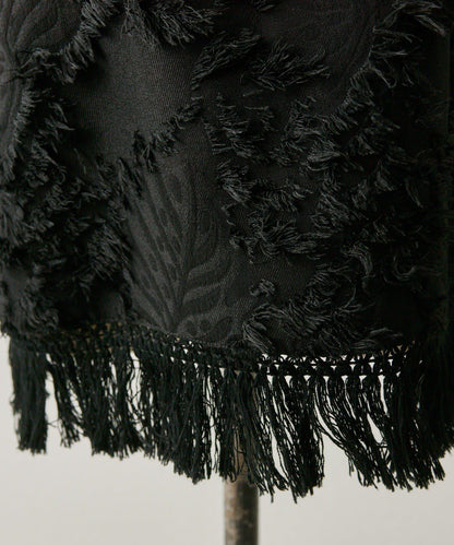 植物圖案流蘇下襬上衣【SUM1 STYLE(スミスタイル)】