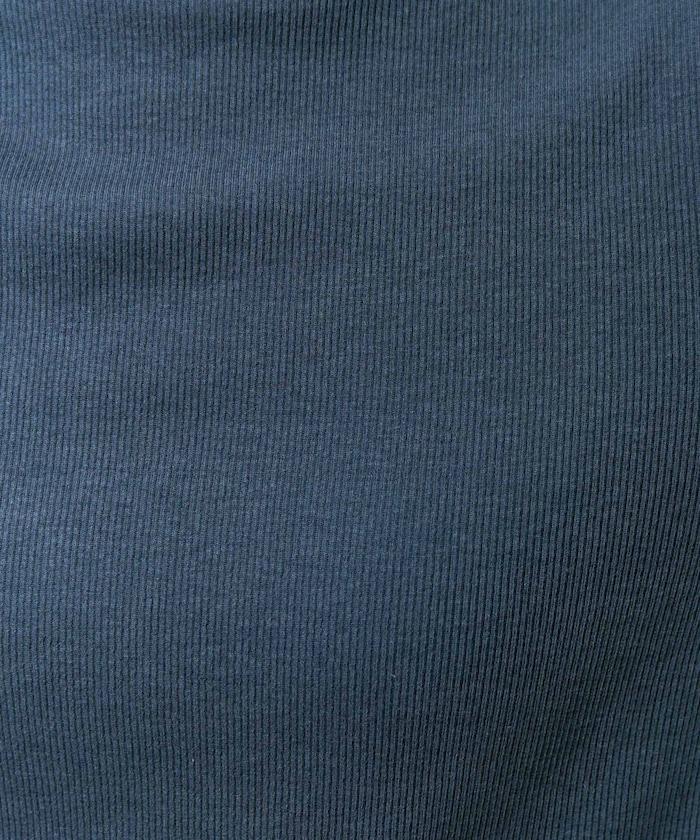 薑黃色荷葉邊高領長袖上衣