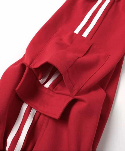 KUDOS 側邊條紋長褲（可成套搭配） 10分褲