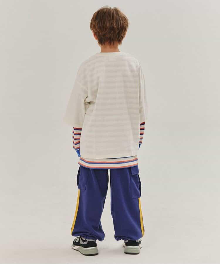 KUDOS 側邊條紋長褲（可成套搭配） 10分褲