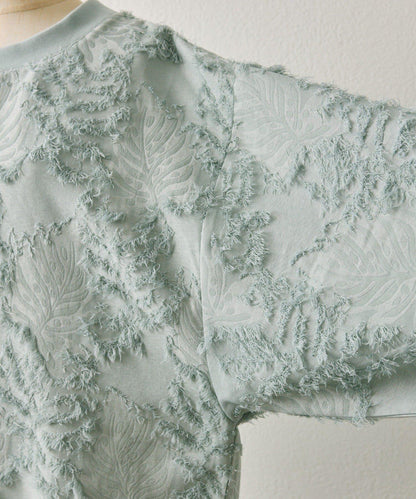 植物圖案流蘇下襬上衣【SUM1 STYLE(スミスタイル)】