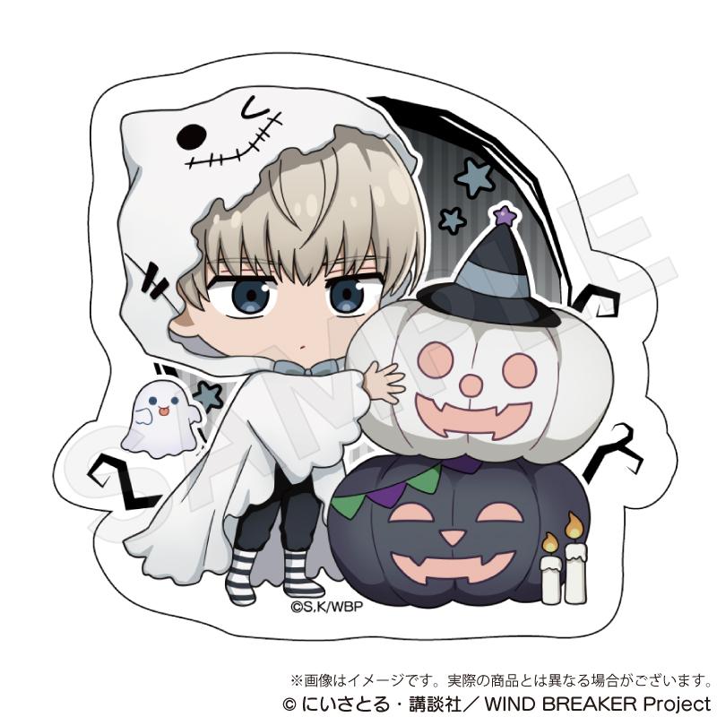 《防風少年》異形剪裁貼紙 黑色萬聖節版 梶蓮