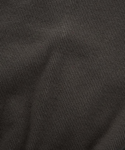 薑黃色荷葉邊高領長袖上衣