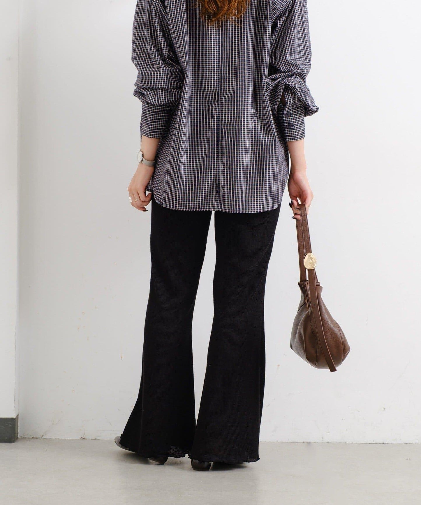 【Kastane】華夫格喇叭褲