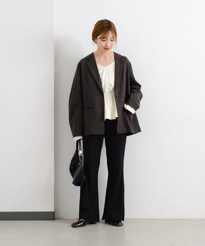 【Kastane】華夫格喇叭褲