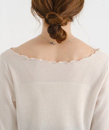 【前後兩穿】B 華夫格修身開衫