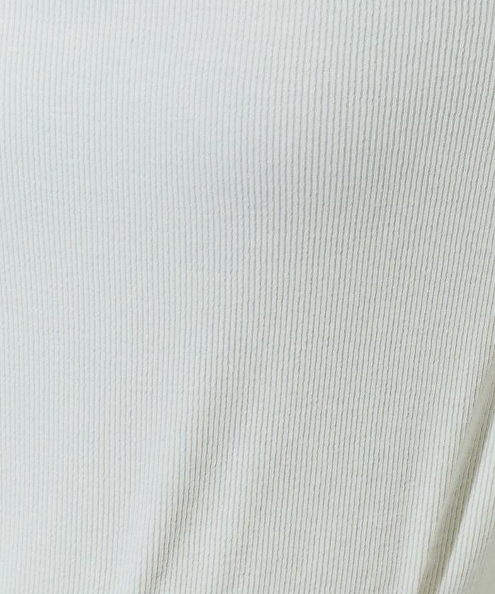 薑黃色荷葉邊高領長袖上衣