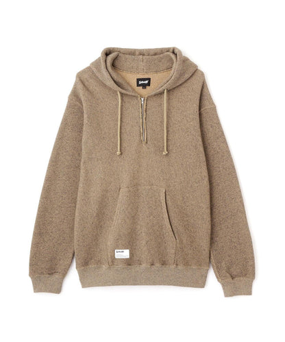 SALT AND PEPPER HALF ZIP HOODED SWEAT/ソルトアンドペッパー ハーフジップ パーカー
