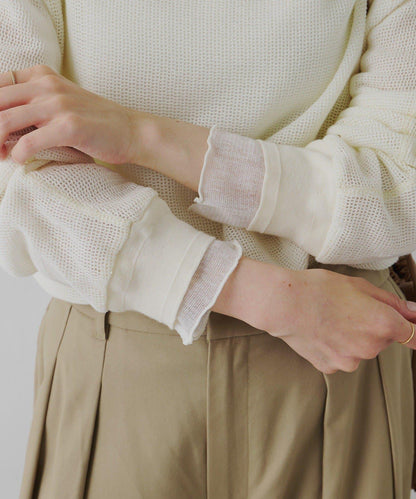 ラッセルメッシュカットソー