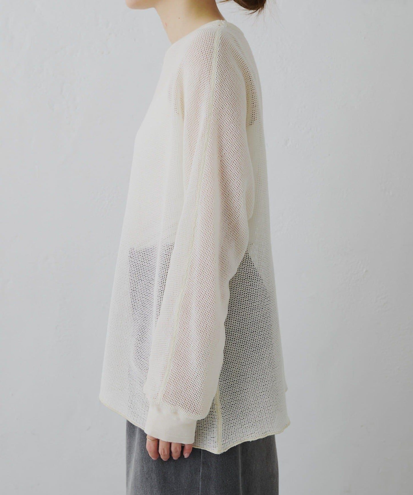 ラッセルメッシュカットソー