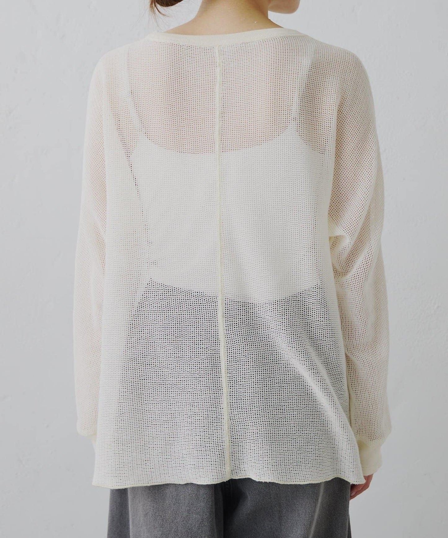 ラッセルメッシュカットソー