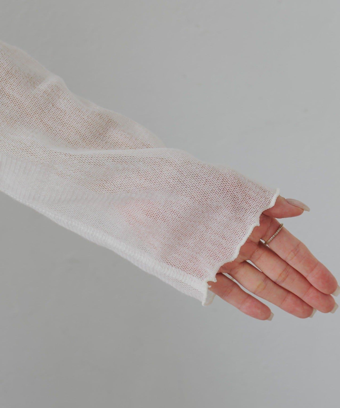 トリコットメッシュカットソー