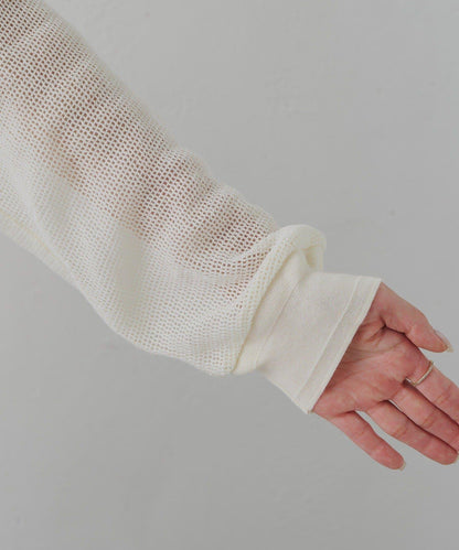 ラッセルメッシュカットソー