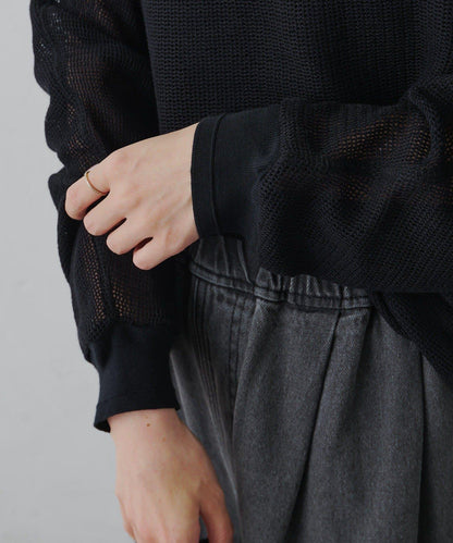 ラッセルメッシュカットソー