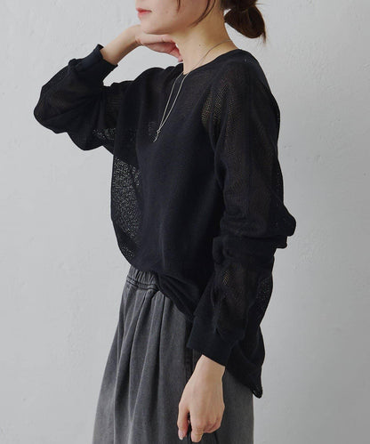 ラッセルメッシュカットソー