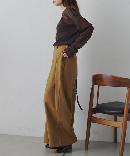 トリコットメッシュカットソー