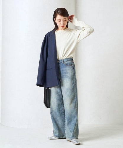 薑黃色荷葉邊長袖上衣