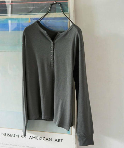 Ginger ヘンリーネック ロング スリーブ トップス【限定展開】