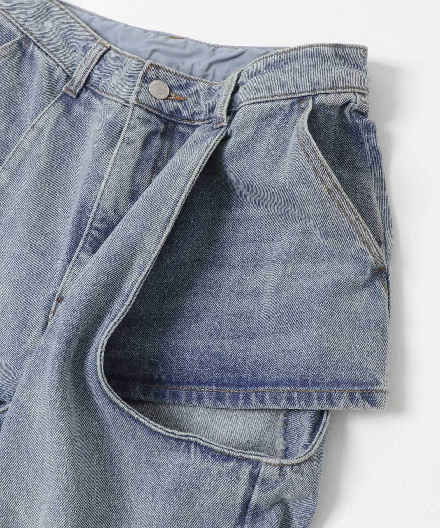 「/部分門店限定尺碼」側邊開口牛仔褲