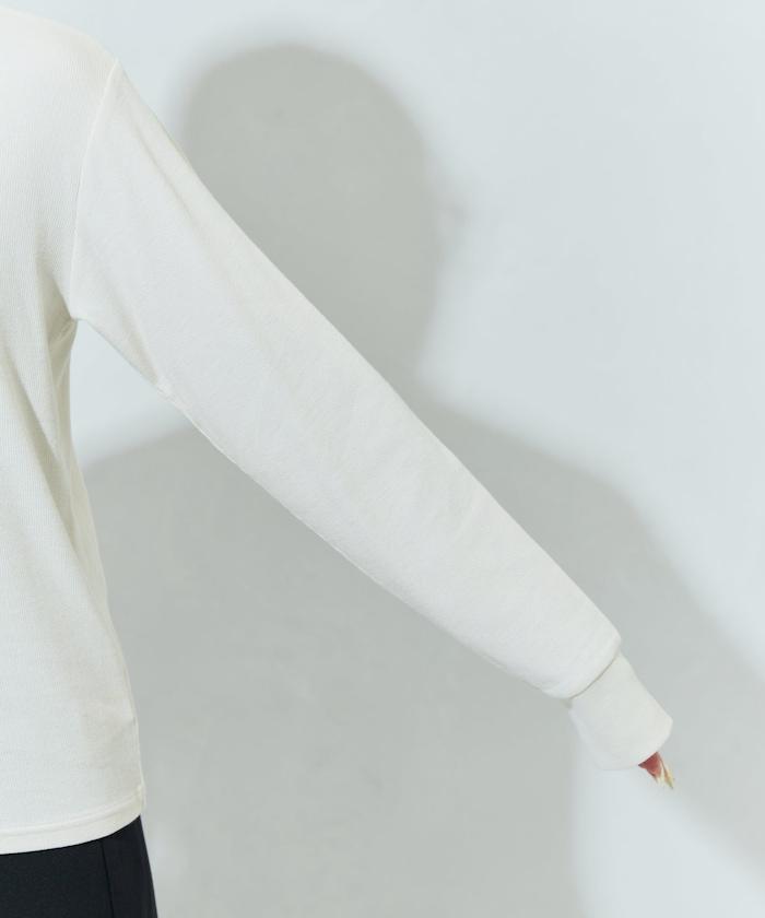 Ginger ヘンリーネック ロング スリーブ トップス【限定展開】