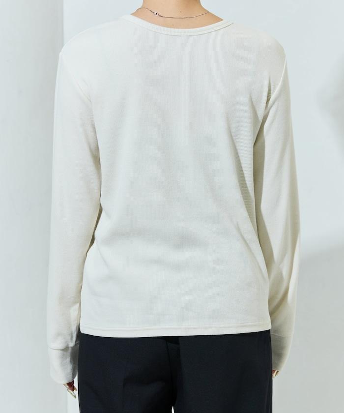 Ginger ヘンリーネック ロング スリーブ トップス【限定展開】