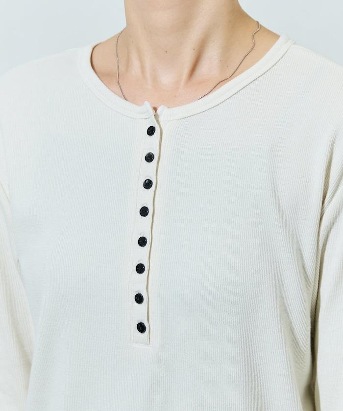 Ginger ヘンリーネック ロング スリーブ トップス【限定展開】