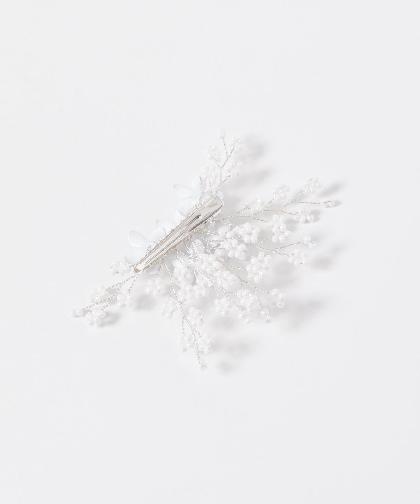 珍珠花朵髮夾