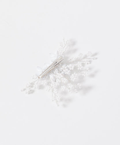 珍珠花朵髮夾