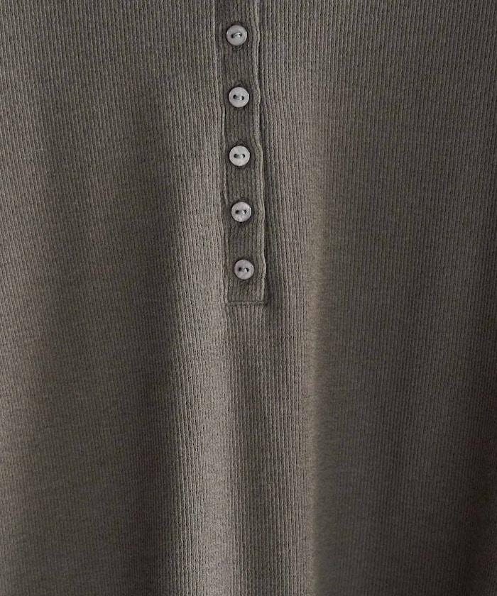 Ginger ヘンリーネック ロング スリーブ トップス【限定展開】