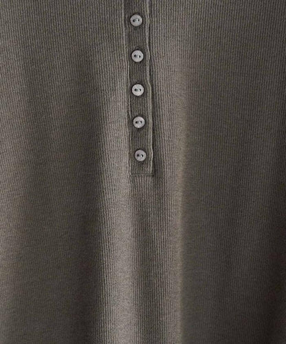 Ginger ヘンリーネック ロング スリーブ トップス【限定展開】