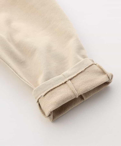 桶型剪裁褶皺長褲（可成套搭配） 十分褲