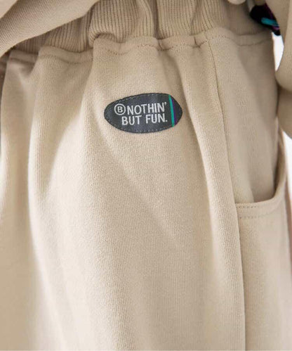 桶型剪裁褶皺長褲（可成套搭配） 十分褲