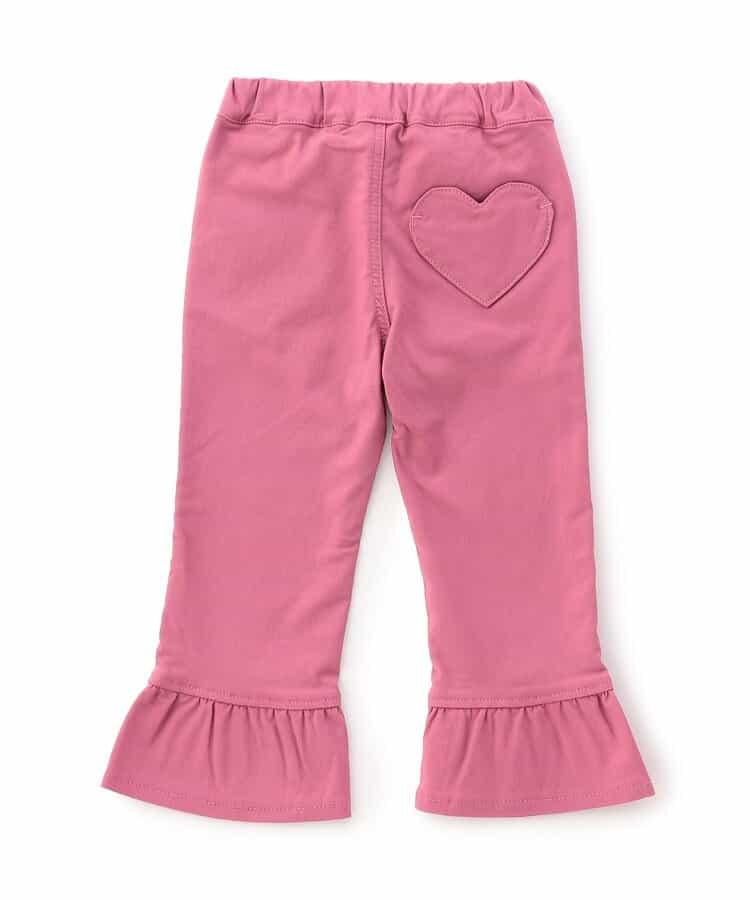 WEB限定 ハートポケット裾フリルパンツ  10分丈