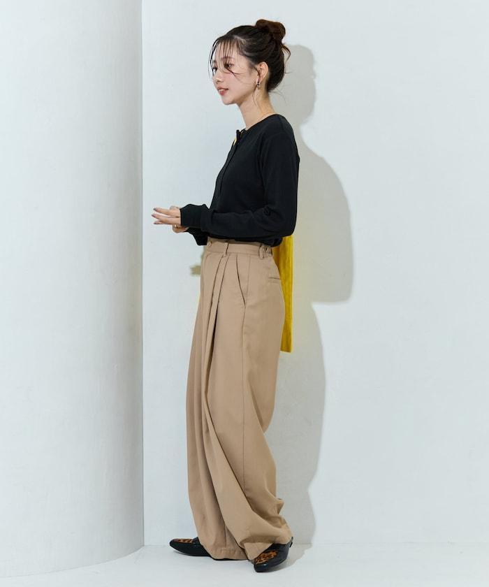 Ginger ヘンリーネック ロング スリーブ トップス【限定展開】