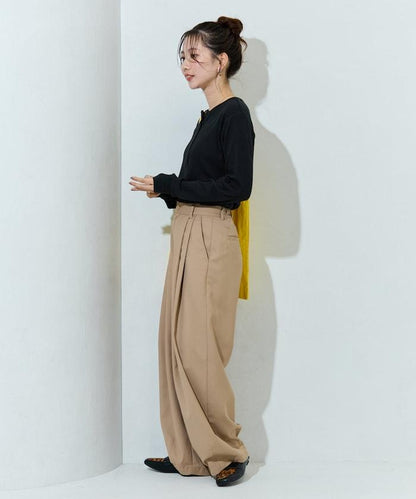 Ginger ヘンリーネック ロング スリーブ トップス【限定展開】