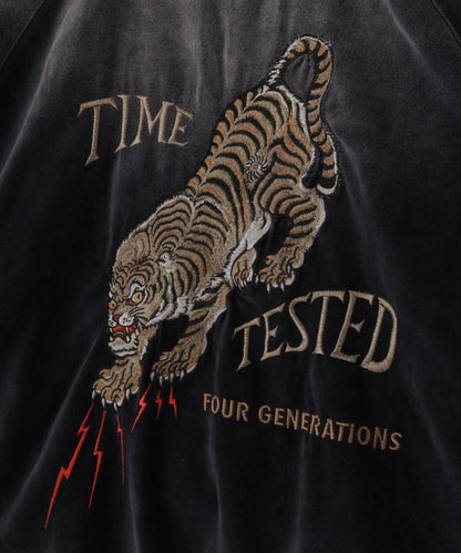 EMB. TIGER GRUNGE SOUVENIR JACKET/タイガー刺繍 グランジスーベニアジャケット